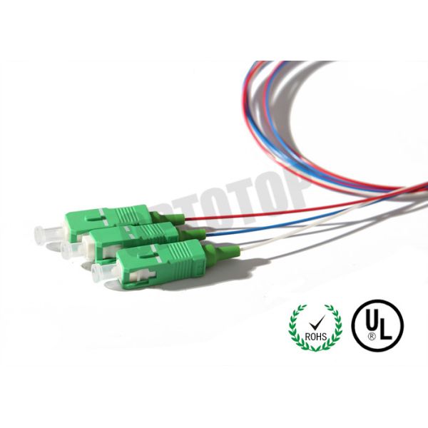 1X64 Single Mode Fiber Coupling 0.9mm package D Input and output Fiber Length 1m