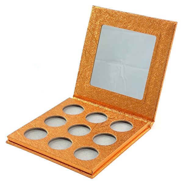 OEM ODM Empty Magnetic Eyeshadow Palette Pans UV Coating Varnishing
