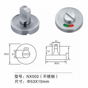  Stainless Steel Thumb Turn Door Knob Door Fitting Hardware For Washroom Door Manufactures