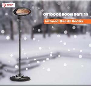 China Mr Patio Electric infrared Quartz Heater 1500W Free Standing and Wall mounter Outdoor Heater on sale