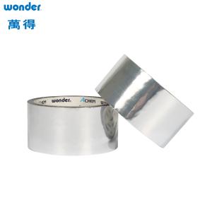 China Silver Thermal Aluminum Foil Tape 0.1mm Thickness Strong Adhesion on sale