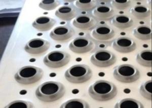  Safety 96 Length Aluminum Chequered Plates Anti Skid Perforated Dimpled Hole Metal Heavy Duty Manufactures