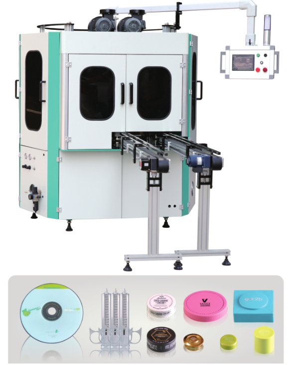  2-Color Fully Automatic UV Screen Printing Machine for bottle caps Manufactures