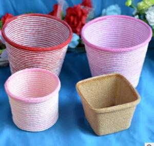  2016 Hot sale Europe Style Paper cloth Basket, storage basket, gift packing, cosmetic packing, household items Manufactures