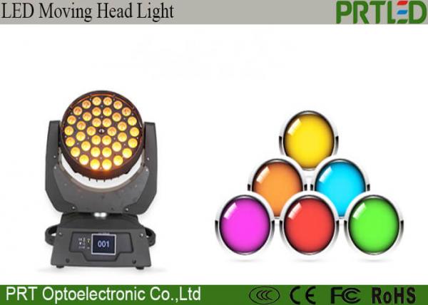 Quality Pro 36pcs Zoom Wash Moving Head Stage Lights Four In One 36x10 Watt RGBW for sale