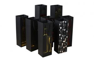 China Custom Printed Thick Paper Wine Liquor Bags Packages Wholesale Manufacturer on sale
