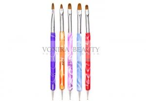  Dual Ended Acrylic Nail Design Brushes With UV Gel Rhinestone Nail Art Dotting Pen Manufactures