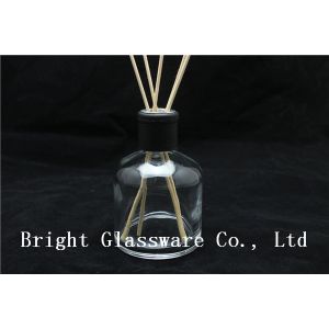 Glass Empty Reed Diffuser Bottle With Diffuser Rattan Manufactures