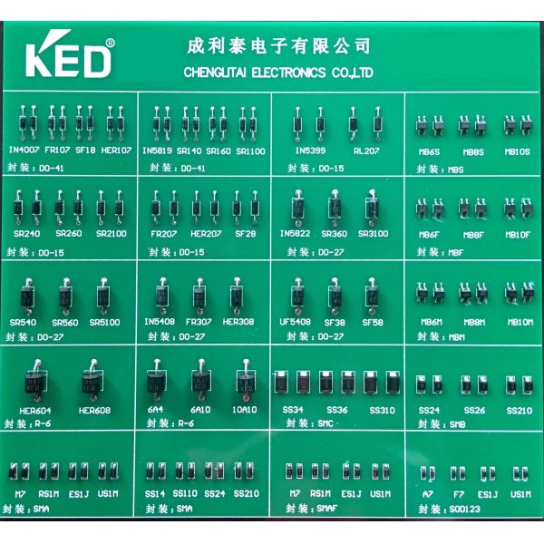 High Efficiency Rectifiers Diode 1A HER101 Thru HER108 Do-41 Package