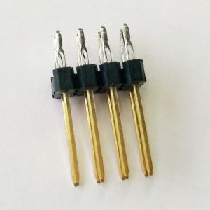 Buy cheap WCON Press Fit Pin Header Connector Single Row 2.54 Pitch PBT Black ROHS from wholesalers