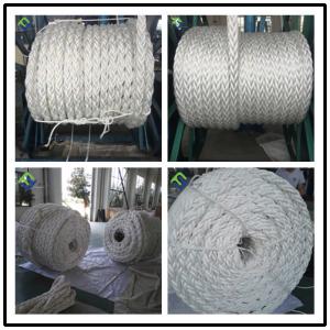  Polypropylene PP Marine Ship Mooring Rope 8 Strand White Color Manufactures