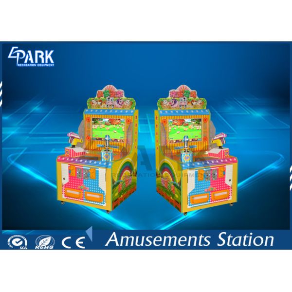 Happy Farm 22 Inch Double Players Shooting Arcade Machines Game Simulation