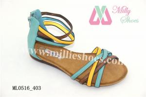  PU Fashion Oranment Girls New Fashionable Sandal Shoe(ML0516_403) Manufactures