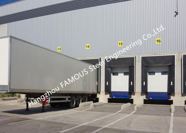 Quality PVC Fabric Loading Dock Sectional Seal Lifting Industrial Garage Doors With Remote Operations for sale