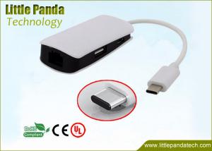 China Multifunctional 1 Port 10/100/1000Mbps RJ45 Gigabit USB Ethernet Adapter with 2 Ports USB Type C Hub on sale