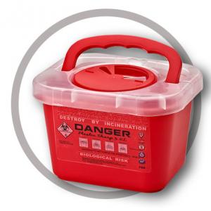 China 3 Litre Sharps disposal container, Sharps Container, Red sharps containers - WinnerCare on sale