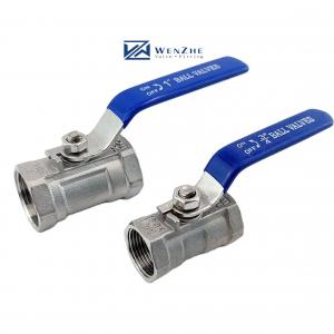  Long Handle 1 1/4 Stainless Steel 304 316 One Piece Wire Button Ball Valve npt bspt bspp G Manufactures