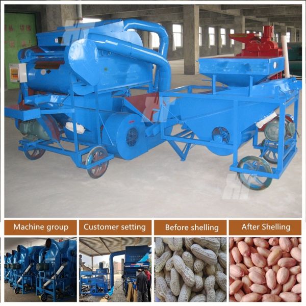 ISO Peanut Shelling Machine 800-5000Kg/H Automatic Groundnut Shell Remover