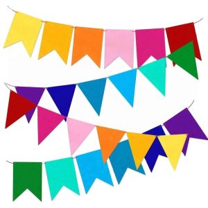  Custom Flags 68D/100D Polyester Custom Mini Triangle String Flags Manufactures