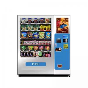 China Frozen Vending Machine Indoor Outdoor Combo Vending Machine For Foods And Cold Drinks on sale