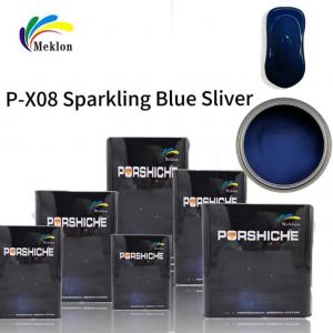  Nontoxic Metallic Silver Car Paint Waterproof Stable Sparkly Blue Color Manufactures