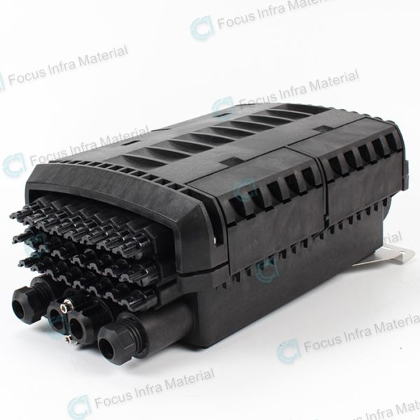 PP Dome Type Fiber Optic Splice Closure 2 Inlet 2 Outlet 288 Core