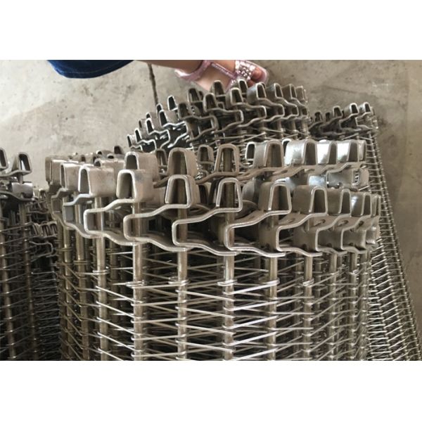 U - Shaped Edge Food Mesh Belt High Temperature Resistance For Roasting Pizza Oven