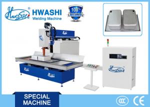 China Hwashi CNC Automatic Rolling Seam  Welding Machine for Stainless Steel Kitchen Sink Bowl on sale