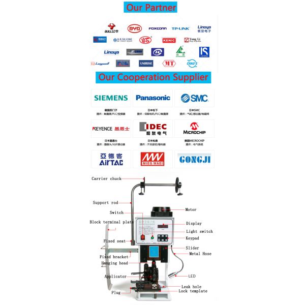 AC220V 50HZ Copper Cable Wire Terminal Connector Crimping Press Machine 30KN Capacity