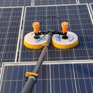  Solar Panel Cleaning Washing Machine with Double Head Wapper and Lithium Robot Battery Manufactures