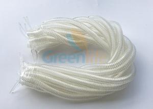 China Clear Retractable Security Cable Stretchy Coiled Lanyard Rope Safety Lines Custom Length on sale