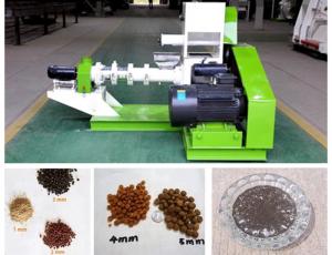  Farm Small Scale Fish Food Extruder Machine With PLC Electrical Control Manufactures