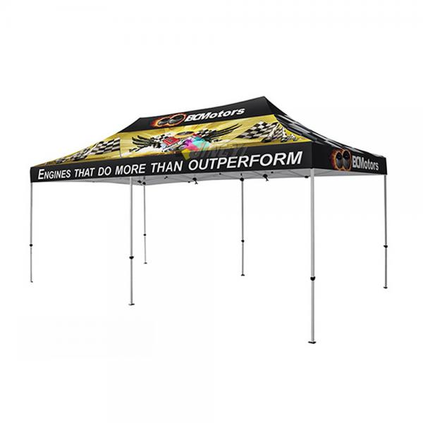 Quality Large Headroom 10x20 Pop Up Canopy , Display Canopy Tent Dye Sublimation Heavy Duty for sale
