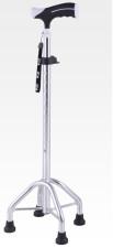 Quality Aluminum Adjustable Walking Sticks Four - Legged Knee Crutch For Elderly 0.6kg for sale