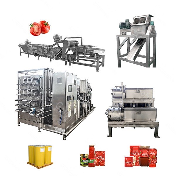 Large Tomato Processing Line Ketchup Production Line For Tomato Processing