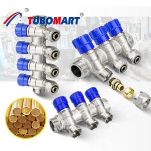 China 2 - 12 Outlets Brass Pex Manifold Pex manifold systems For Home Improvement on sale