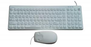  IP68 NEMA 4x silicone medical keyboard mouse combo set with antibacterial technology Manufactures