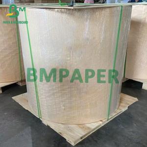 China 80gsm Golden Kraft Paper Rolls For Envelope Paper Express Bubble Bags 787mm 1092mm on sale