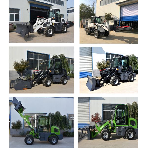 4X4 Off Road Forklift Loader 3ton 4ton 5ton for Food Shop within 1CBM Bucket Capacity