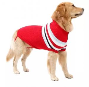  Stripe Big Dog Sweater Winter Warm Chihuahua Golden Retriever Coat Puppy Suit Manufactures