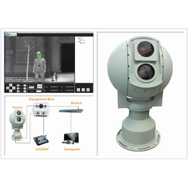 Border/Coastal Surveillance Intelligent EO/IR Tracking System With Thermal Camera And Daylight Camera