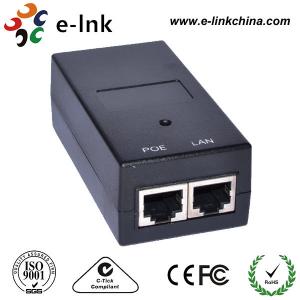  IP Camera Power Over Ethernet Passive POE Injector 24V 1A Output DIN Rail / Wall Mounted Manufactures