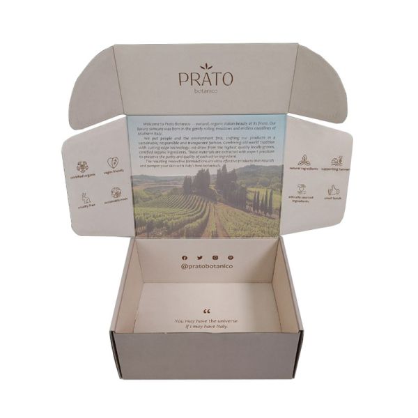 Custom CMYK Corrugated Cardboard Box for Large Apparel Shipping and Custom Packaging