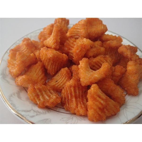 Spicy Flavor Crispy Rice Crackers BRC Certificate Chinese Glutinous Rice