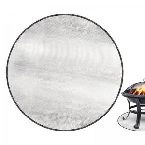 China Customized Fire Pit Mat 36 Inch Aluminum Concrete Deck Patio Protector Fireproof Round on sale