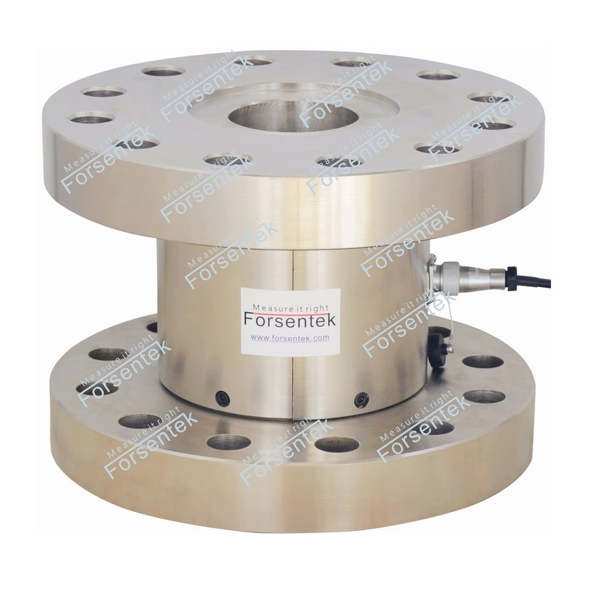 Through hole torque sensor high capacity reaction torque transducer