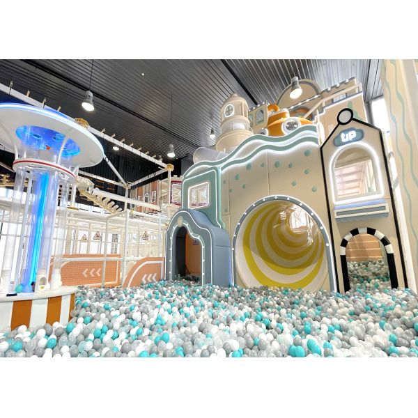 Colorful Horn Shaped Indoor Play Slide for Kids 3-10 Years Old