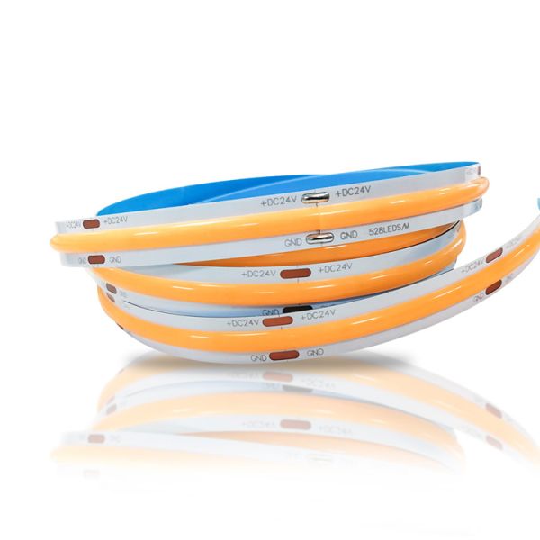 DC 12V 24V Flexible LED COB Strip Light Cuttable IP20 Dotless Luces Waterproof