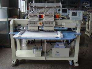 China 12 / 15 Colors Double Heads Embroidery Machine For Cap / T - shirt / Shoes / Flat Embroidery on sale