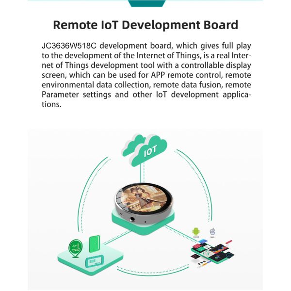 JC3636W518C_I_Y Silvery White ESP32 Display System The Ultimate Choice for and Vibrant RGB 65K color lcd display module